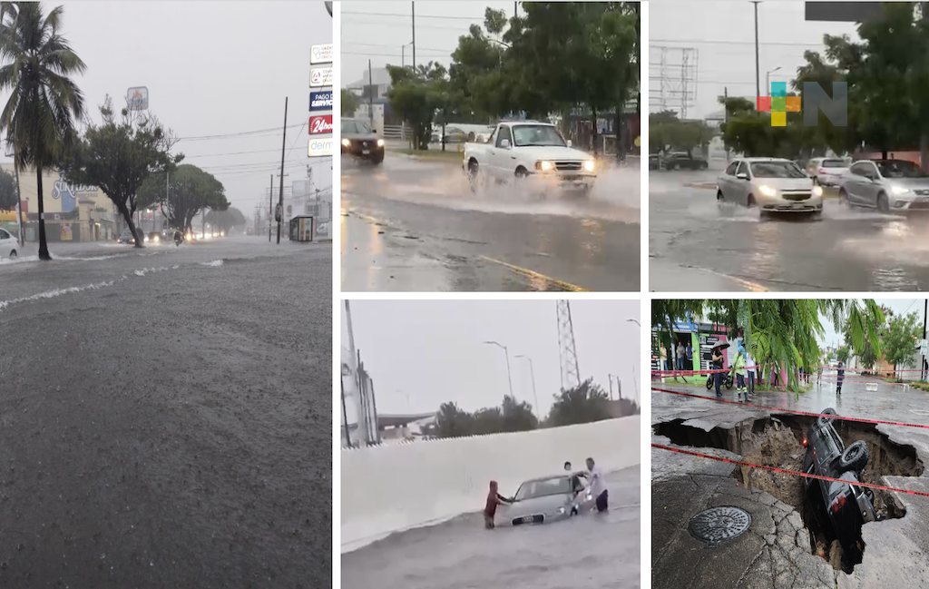 Severas afectaciones por lluvias se presentan en zona conurbada Veracruz-Boca del Río